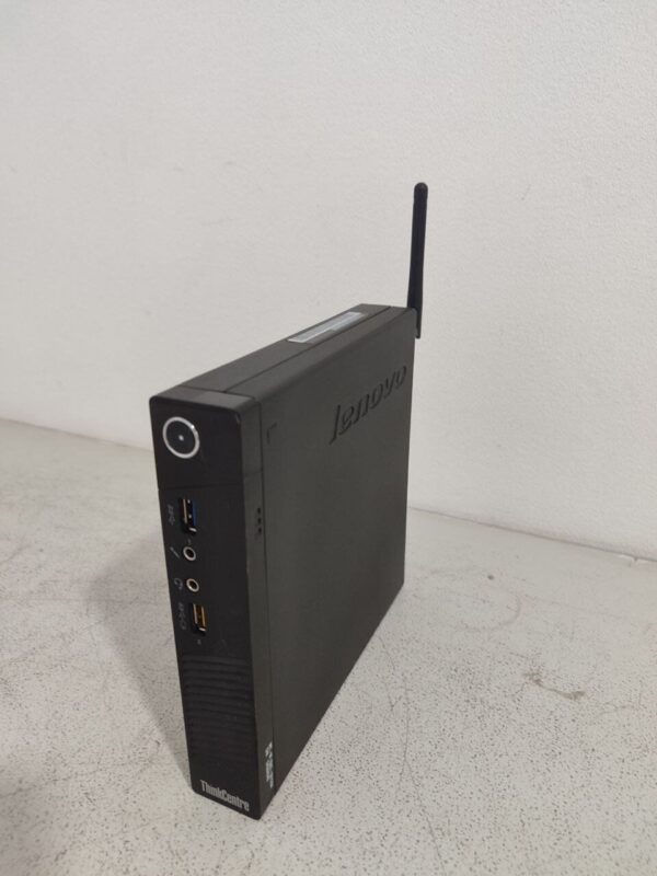 Неттоп Lenovo ThinkCentre M93 Tiny USFF / Intel Core i5-4590T (4 ядра по 2.0 - 3.0 GHz) / 8 GB DDR3 / 128 GB SSD / Intel HD Graphics 4600 / Wi-Fi + Блок живлення - Зображення 3