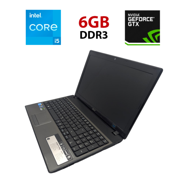 Ноутбук Acer Aspire 5741G / 15.6" (1366x768) TN / Intel Core i5-430M (2 (4) ядра по 2.26 - 2.53 GHz) / 6 GB DDR3 / 750 GB HDD / nVidia GeForce GT320M, 1 GB DDR3, 64-bit / WebCam