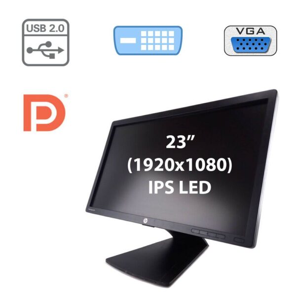 Монітор HP EliteDisplay E231e / 23" (1920x1080) TN / DP, DVI-D, VGA, USB-Hub