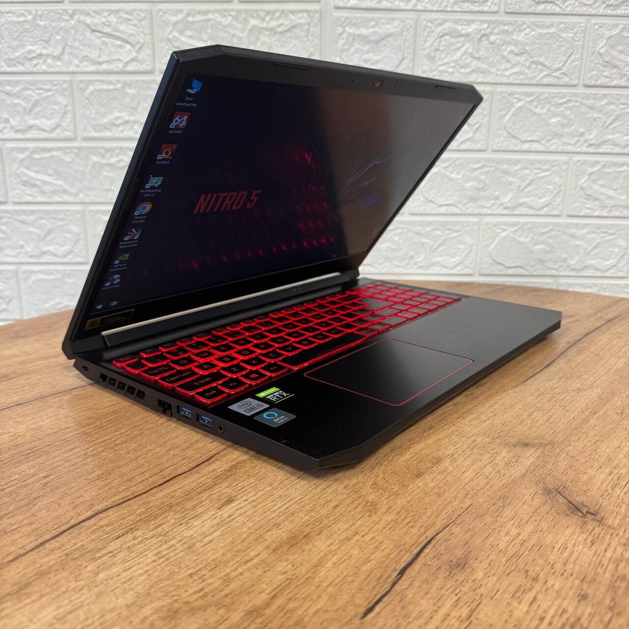 Ігровий ноутбук Б-клас Acer Nitro 5 AN515-55 / 15.6" (1920x1080) IPS / Intel Core i5-10300H (4 (8) ядра по 2.5 - 4.5 GHz) / 16 GB DDR4 / 256 GB SSD / nVidia GeForce RTX 3050, 4 GB GDDR6, 128-bit / WebCam - Зображення 4