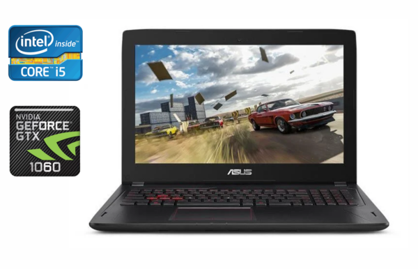 Ігровий ноутбук Б-клас Asus FX502V / 15.6" (1920x1080) IPS / Intel Core i5-6300HQ (4 ядра по 2.3 - 3.2 GHz) / 16 GB DDR4 / 512 GB SSD / nVidia GeForce GTX 1060, 3 GB GDDR5, 192-bit / WebCam / HDMI