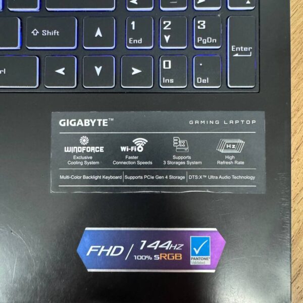 Ігровий ноутбук Б-клас Gigabyte G5 MD / 15.6" (1920x1080) IPS / Intel Core i5-11400H (6 (12) ядер 4.5 GHz) / 16 GB DDR4 / 512 GB SSD / nVidia GeForce RTX 3050 Ti, 4 GB GDDR6, 128-bit / WebCam - Зображення 9