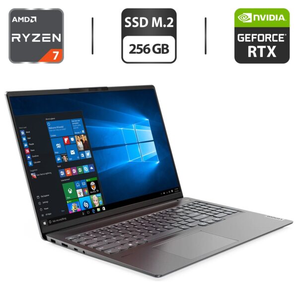 Ігровий ноутбук Б-клас Lenovo IdeaPad 5 Pro 16ARH7 / 16" (2560x1600) IPS / AMD Ryzen 7 6800HS (8 (16) ядер по 3.2 - 4.7 GHz) / 16 GB DDR5 / 256 GB SSD M.2 / nVidia GeForce RTX 3050, 4 GB GDDR6, 128-bit
