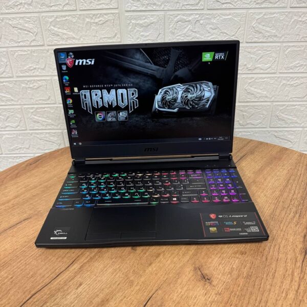 Ігровий ноутбук Б-клас MSI GL65 Leopard 10SFK / 15.6" (1920x1080) IPS / Intel Core i7-10750H (6 (12) ядер по 2.6 - 5.0 GHz) / 16 GB DDR4 / 512 GB SSD / nVidia GeForce RTX 2070, 8 GB GDDR6, 256-bit / WebCam - Зображення 2