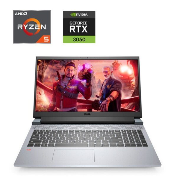 Ігровий ноутбук Dell Inspiron G15 5515 / 15.6" (1920x1080) IPS / AMD Ryzen 5 5600H (6 (12) ядер по 3.3 - 4.2 GHz) / 16 GB DDR4 / 480 GB SSD / nVidia GeForce RTX 3050, 4 GB GDDR6, 128-bit / WebCam