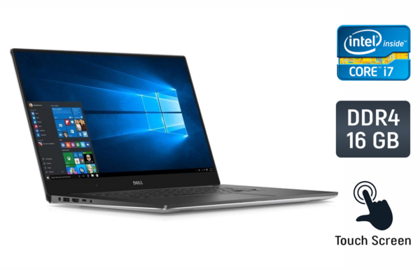 Ігровий ноутбук Dell XPS 15 9550 / 15.6" (3840x2160) IPS Touch / Intel Core i7-6700HQ (4 (8) ядра по 2.6 - 3.5 GHz) / 16 GB DDR4 / 480 GB SSD / nVidia GeForce GTX 960M, 2 GB GDDR5, 128-bit / HDMI / Windows 10