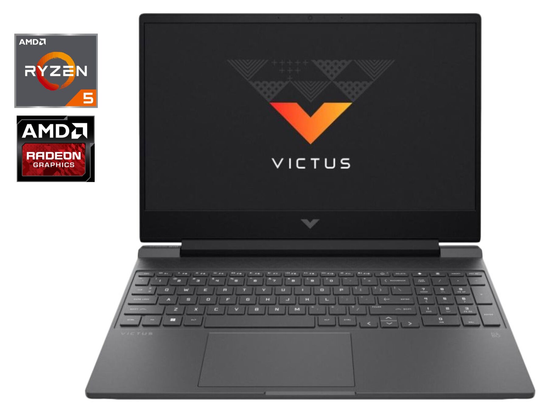 Ігровий ноутбук HP Victus 15-fb0015nr / 15.6" (1920x1080) IPS / AMD Ryzen 5 5600H (6 (12) ядер по 3.3 - 4.2 GHz) / 8 GB DDR4 / 512 GB SSD / AMD Radeon RX 6500M, 4 GB GDDR6, 64-bit / WebCam