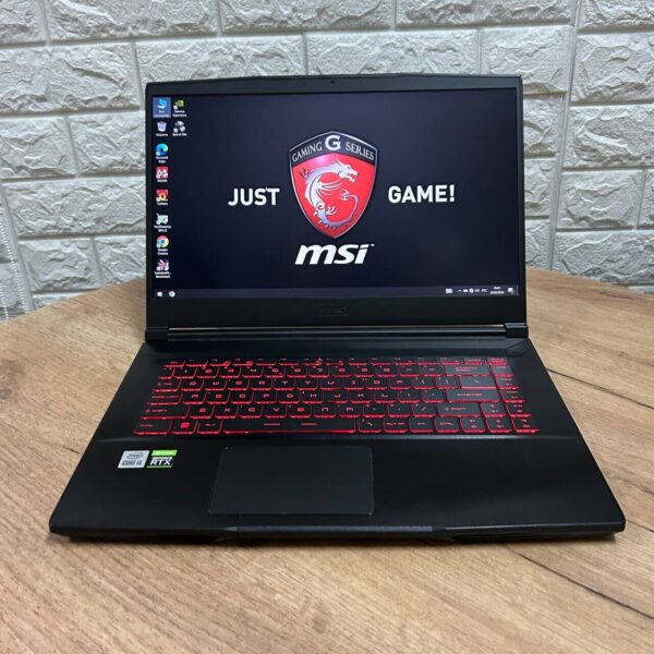 Ігровий ноутбук MSI GF65 Thin 10UE / 15.6" (1920x1080) IPS / Intel Core i5-10500H (6 (12) ядер по 2.5 - 4.5 GHz) / 16 GB DDR4 / 512 GB SSD / nVidia GeForce RTX 3060, 6 GB GDDR6, 192-bit / WebCam - Зображення 2