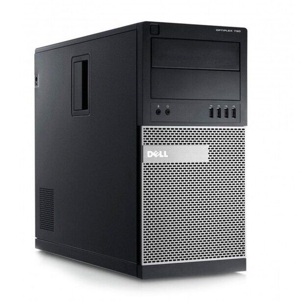 Ігровий ПК Dell OptiPlex 790 Tower / Intel Core i7-2600 (4 (8) ядра по 3.4 - 3.8 GHz) / 16 GB DDR3 / 120 GB SSD + 500 GB HDD / AMD Radeon RX 580, 8 GB GDDR5, 256-bit - Зображення 2