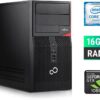 Ігровий ПК Fujitsu Tower / Intel Core i7-6700 (4 (8) ядра по 3.4 - 4.0 GHz) / 16 GB DDR4 / 250 GB SSD + 1000 GB HDD / nVidia GeForce GTX 1060, 6 GB GDDR5, 192-bit + Windows 10 в подарунок