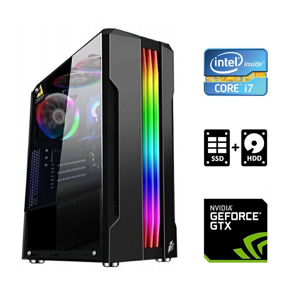 Ігровий ПК Tower / Intel Core i7-2600 (4 (8) ядра по 3.4 - 3.8 GHz) / 8 GB DDR3 / 120 GB SSD + 500 GB HDD / nVidia GeForce GTX 650, 1 GB GDDR5, 128-bit