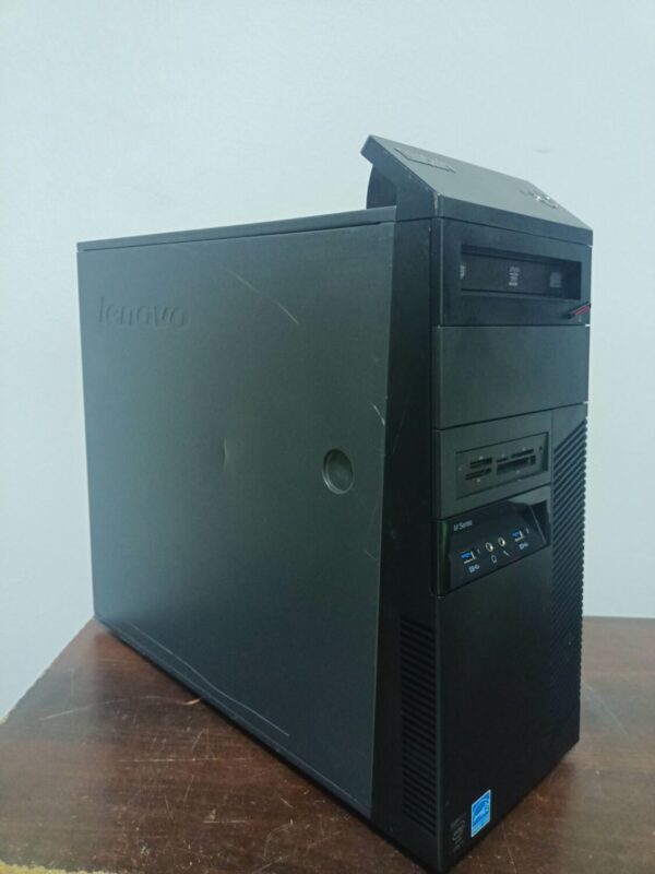 Комп'ютер Б-клас Lenovo ThinkCentre M83 Tower / Intel Core i7-4770 (4 (8) ядра по 3.4 - 3.9 GHz) / 16 GB DDR3 / 240 GB SSD / nVidia Quadro 600, 1 GB GDDR3, 128-bit / DVD-ROM / 280W - Зображення 3
