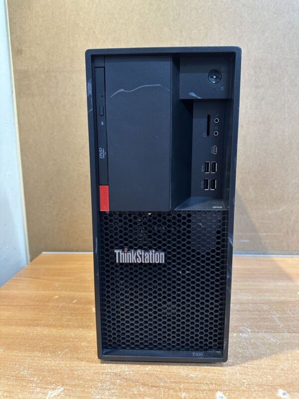 Комп'ютер Б-клас Lenovo ThinkStation P330 Tower / Intel Core i7-8700K (6 (12) ядер по 3.7 - 4.7 GHz) / 16 GB DDR4 / 500 GB SSD M.2 / Intel UHD Graphics 630 / 400W / DVD-RW / USB 3.1 / DisplayPort - Зображення 2