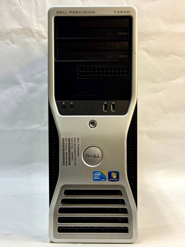 Комп'ютер Dell Precision T3500 Tower / Intel Xeon W3530 (4 (8) ядер по 2.8 - 3.06 GHz) / 12 GB DDR3 / 120 GB SSD + 500 GB HDD / nVidia Quadro FX 1800, 768 MB GDDR3, 192-bit / DVD-ROM / 525W - Зображення 2