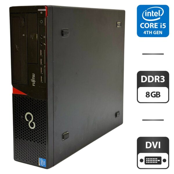 Комп'ютер Fujitsu Esprimo E720 E85 SFF / Intel Core i5-4440 (4 ядра по 3.1 - 3.3 GHz) / 8 GB DDR3 / 500 GB HDD / Intel HD Graphics 4600 / DVD-ROM