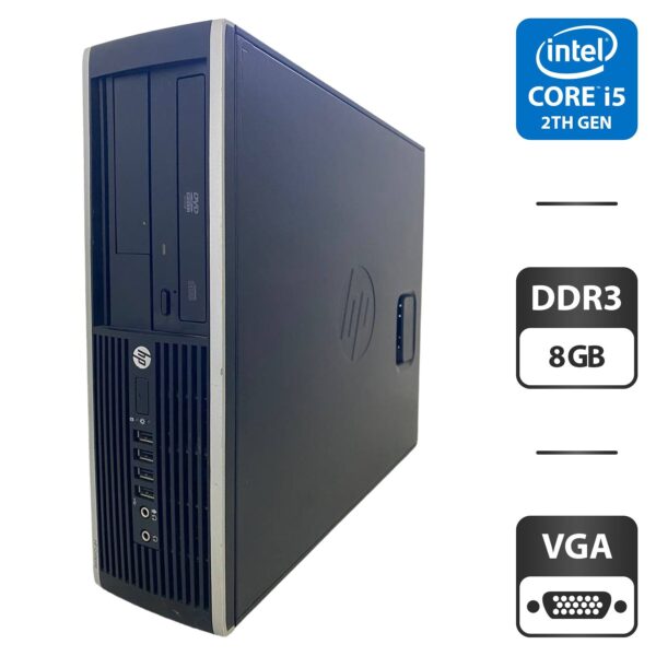 Комп'ютер HP Compaq 6200 Pro SFF / Intel Core i5-2400 (4 ядра по 3.1 - 3.4 GHz) / 8 GB DDR3 / 250 GB HDD / Intel HD Graphics 2000 / DVD-ROM