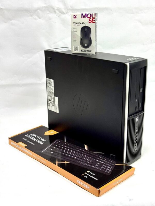 Комп'ютер HP Compaq Elite 8300 SFF / Intel Core i3-3220 (2 (4) ядра по 3.3 GHz) / 8 GB DDR3 / 500 GB HDD / Intel HD Graphics 2500 / DVD-ROM + Нові клавіатура та мишка - Зображення 4