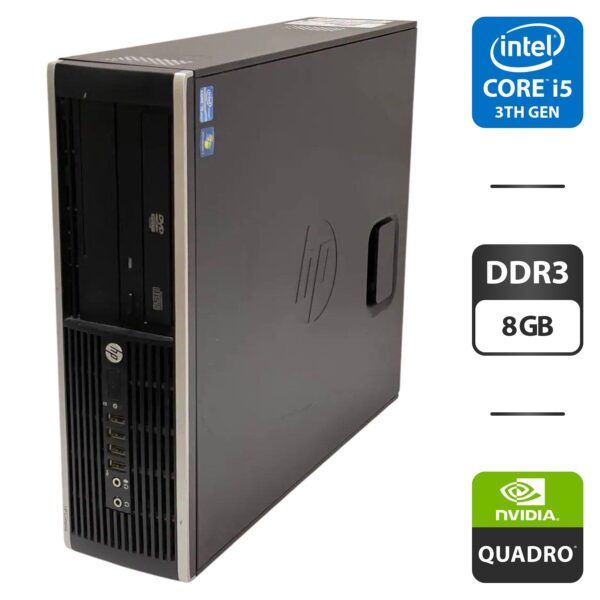 Комп'ютер HP Compaq Elite 8300 SFF / Intel Core i5-3470 (4 ядра по 3.2 - 3.6 GHz) / 8 GB DDR3 / 500 GB HDD / nVidia NVS 310, 512 MB GDDR3, 64-bit + Нові клавіатура та мишка