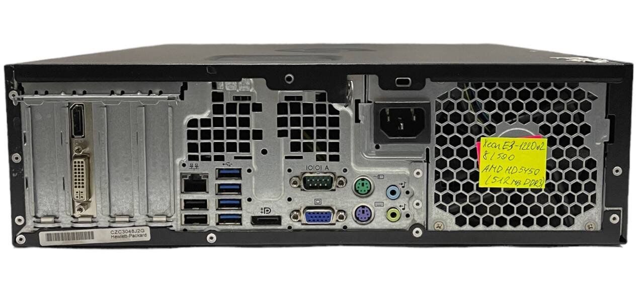 Комп'ютер HP Compaq Elite 8300 SFF / Intel Xeon E3-1220 v2 (4 ядра по 3.1 - 3.5 GHz) / 8 GB DDR3 / 500 GB HDD / AMD Radeon HD 5450, 512 MB GDDR2, 64-bit / DVI - Зображення 6