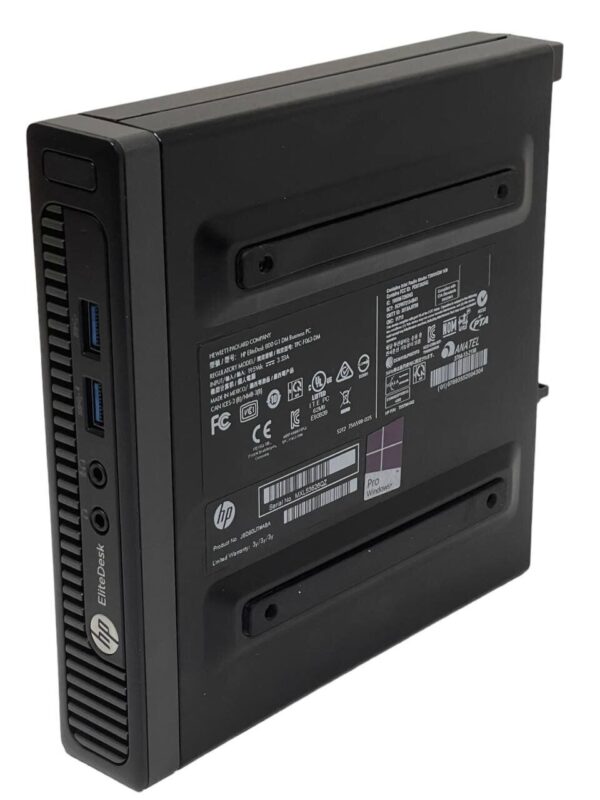 Комп'ютер HP EliteDesk 800 G1 Desktop Mini USFF / Intel Core i5-4590T (4 ядра по 2.0 - 3.0 GHz) / 8 GB DDR3 / 240 GB SSD / Intel HD Graphics 4600 / DisplayPort + Блок живлення - Зображення 4