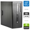 Комп'ютер HP EliteDesk 800 G1 Tower / Intel Core i7-4770 (4 (8) ядра по 3.4 - 3.9 GHz) / 16 GB DDR3 / 240 GB SSD / nVidia Quadro P400, 2 GB GDDR5, 64-bit / DVD-ROM
