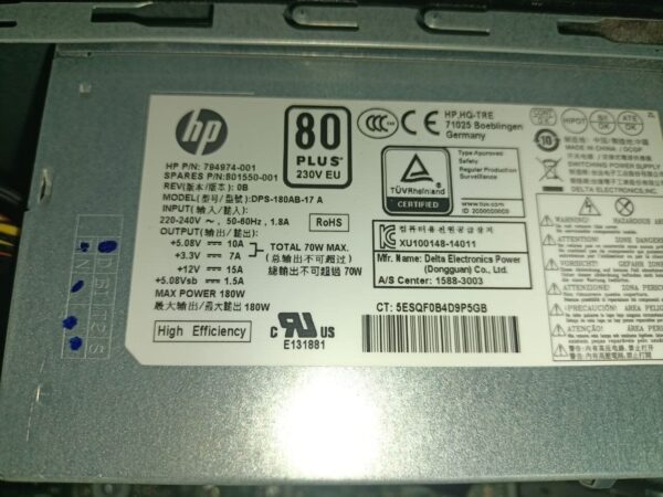 Комп'ютер HP Pavilion Tower / Intel Core i5-4570 (4 ядра по 3.2 - 3.6 GHz) / 8 GB DDR3 / 500 GB HDD / AMD Radeon HD 7500, 1 GB GDDR5, 128-bit / 120W - Зображення 7