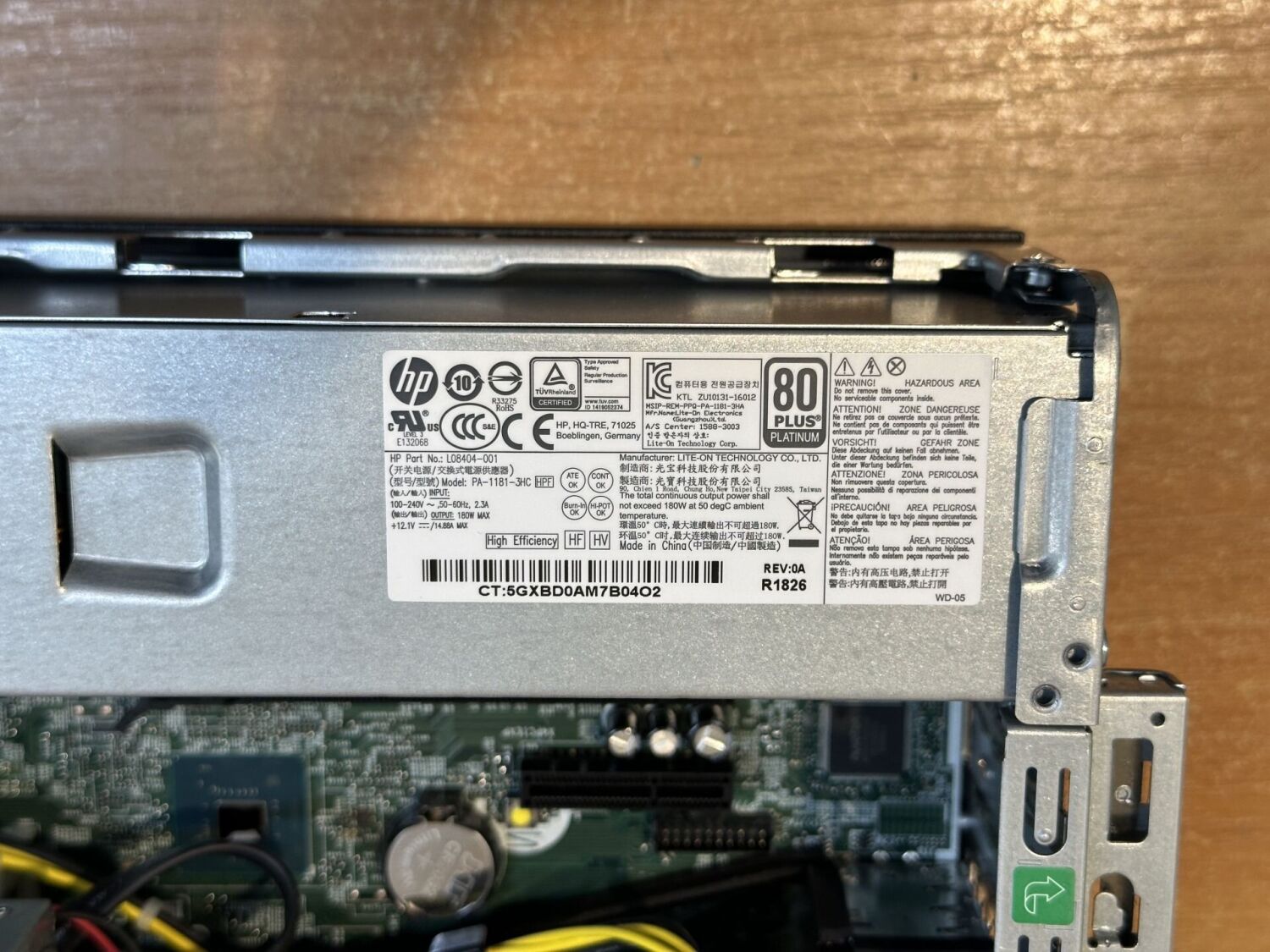 Комп'ютер HP ProDesk 600 G4 SFF / Intel Core i5-8500 (6 ядер по 3.0 - 4.1 GHz) / 8 GB DDR4 / no HDD / Intel UHD Graphics 630 / 180W / DVD-RW / DisplayPort - Зображення 10