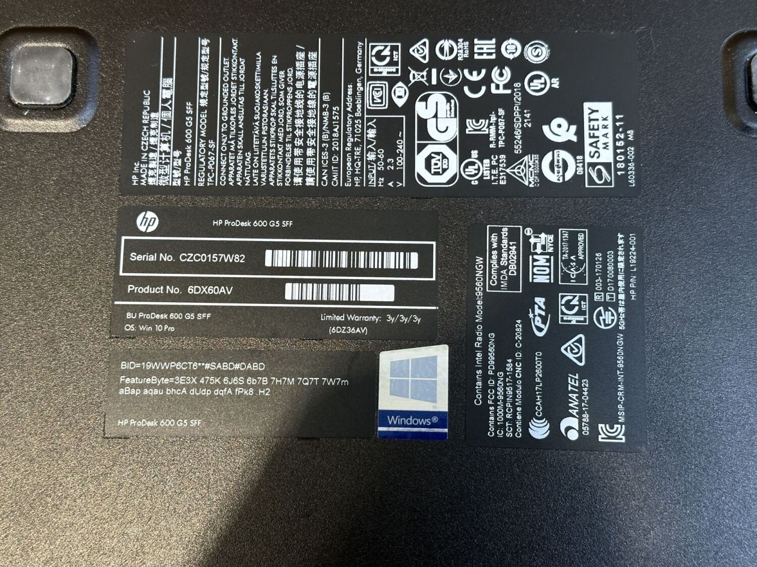 Комп'ютер HP ProDesk 600 G5 SFF / Intel Core i5-9500 (6 ядер по 3.0 - 4.4 GHz) / 8 GB DDR4 / no HDD / Intel UHD Graphics 630 / 180W / USB 3.1 / DisplayPort - Зображення 7