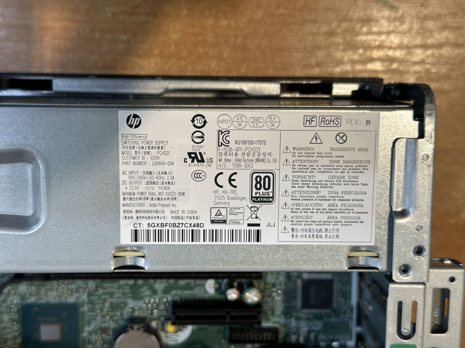 Комп'ютер HP ProDesk 600 G5 SFF / Intel Core i5-9500 (6 ядер по 3.0 - 4.4 GHz) / 16 GB DDR4 / no HDD / Intel UHD Graphics 630 / 180W / USB 3.1 / DisplayPort - Зображення 10