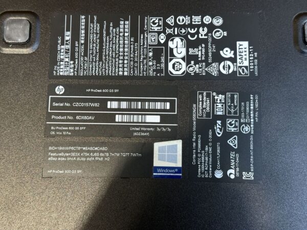 Комп'ютер HP ProDesk 600 G5 SFF / Intel Core i5-9500 (6 ядер по 3.0 - 4.4 GHz) / 16 GB DDR4 / no HDD / Intel UHD Graphics 630 / 180W / USB 3.1 / DisplayPort - Зображення 7