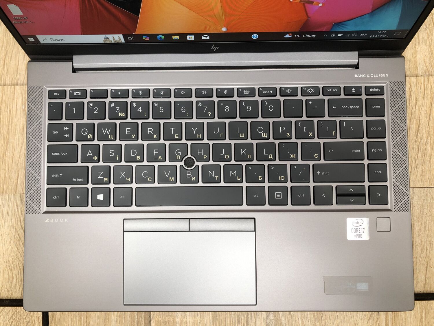 Мобільна робоча станція Б-клас HP ZBook Firefly 14 G7 / 14" (1920x1080) IPS / Intel Core i7-10610U (4 (8) ядра по 1.8 - 4.9 GHz) / 16 GB DDR4 / 256 GB SSD M.2 / Intel UHD Graphics / WebCam - Зображення 5