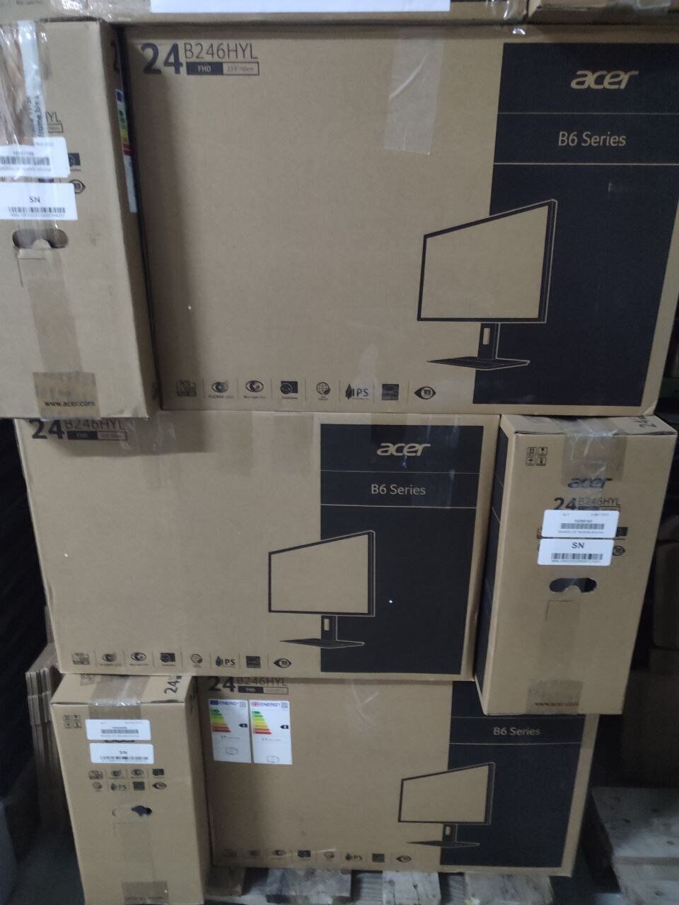 Монітор Acer B246HYL / 24" (1920x1080) IPS / VGA, DVI, DisplayPort + Кабелі (VGA та живлення) в комплекті - Зображення 7