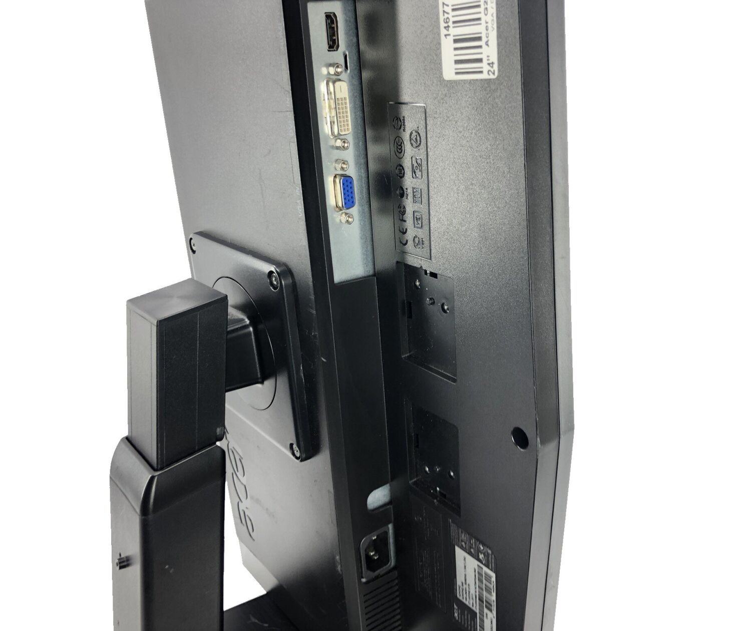 Монітор Acer G245H / 24" (1920x1080) TN / VGA, DVI, HDMI + Кабель живлення - Зображення 4