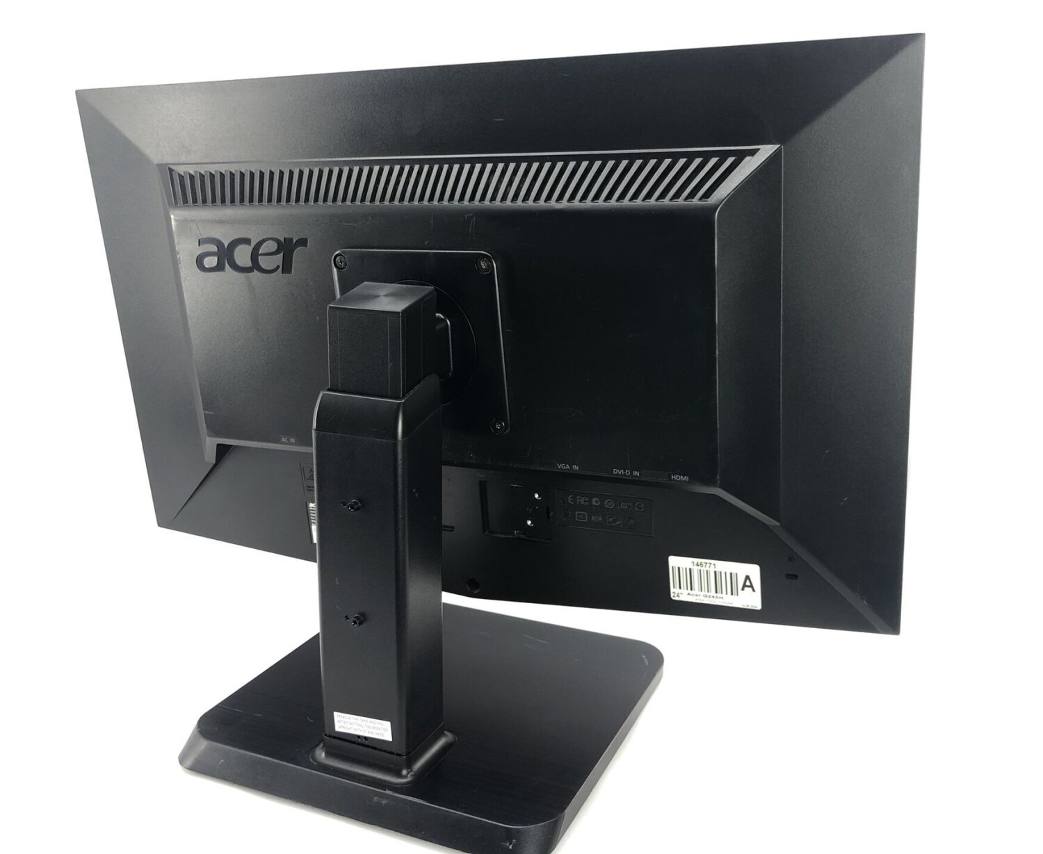 Монітор Acer G245H / 24" (1920x1080) TN / VGA, DVI, HDMI + Кабель живлення - Зображення 3