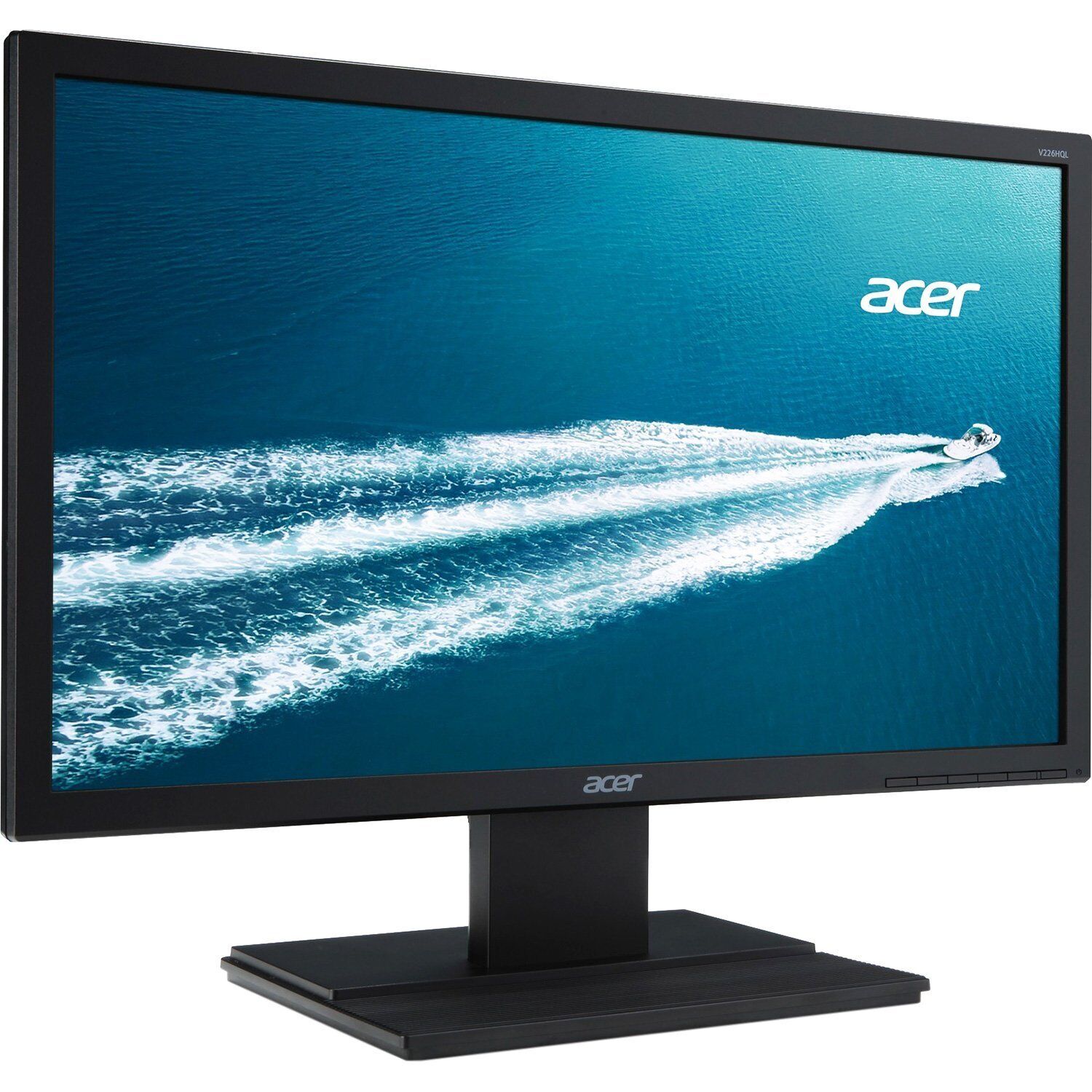 Монітор Acer V226HQL / 22" (1920x1080) TN / VGA, DVI / VESA 100x100 + Кабель живлення - Зображення 2