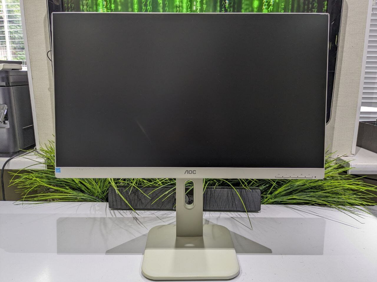 Монітор AOC 24P1 / 23.8" (1920x1080) IPS / VGA, DVI, DisplayPort, HDMI, USB / Вбудовані колонки 2x 2W - Зображення 2