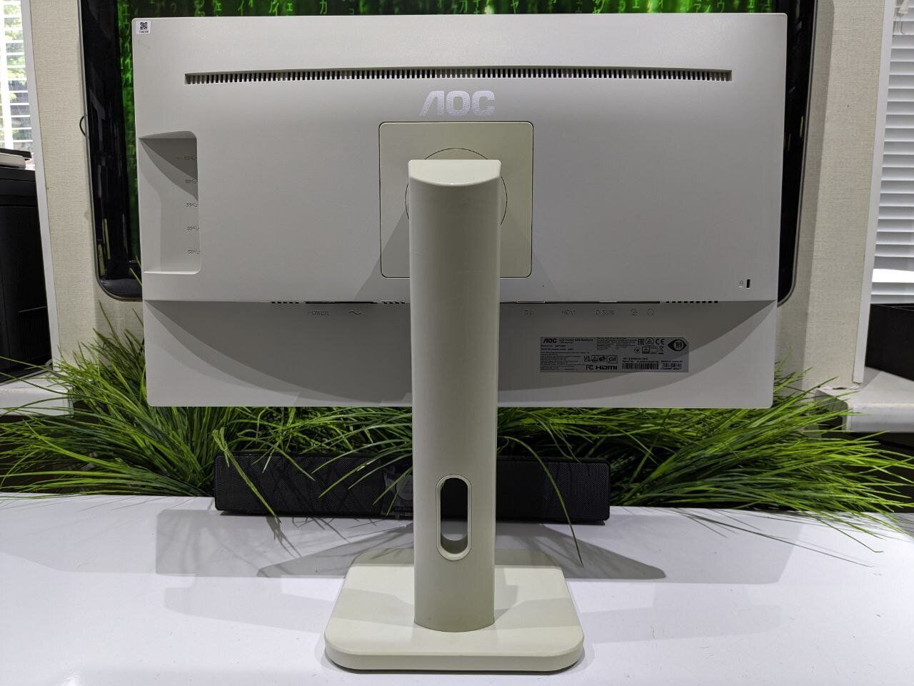 Монітор AOC 24P1 / 23.8" (1920x1080) IPS / VGA, DVI, DisplayPort, HDMI, USB / Вбудовані колонки 2x 2W - Зображення 4