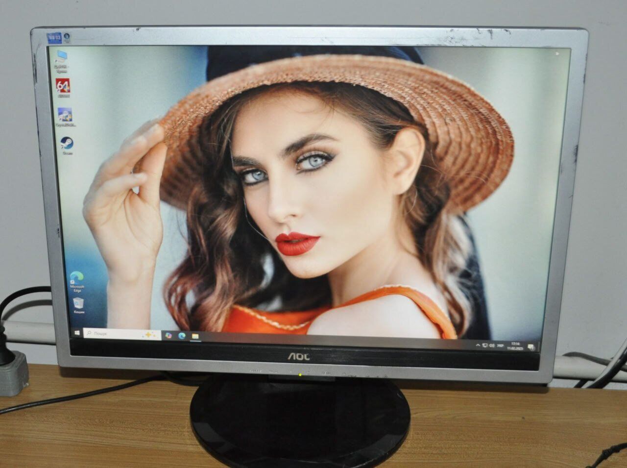 Монітор Б-клас AOC 2219P2 / 22" (1680x1050) TN / VGA, DVI / Вбудовані колонки 2x 1W / VESA 100x100 + Кабелі (VGA або DVI на вибір) та кабель живлення - Зображення 13