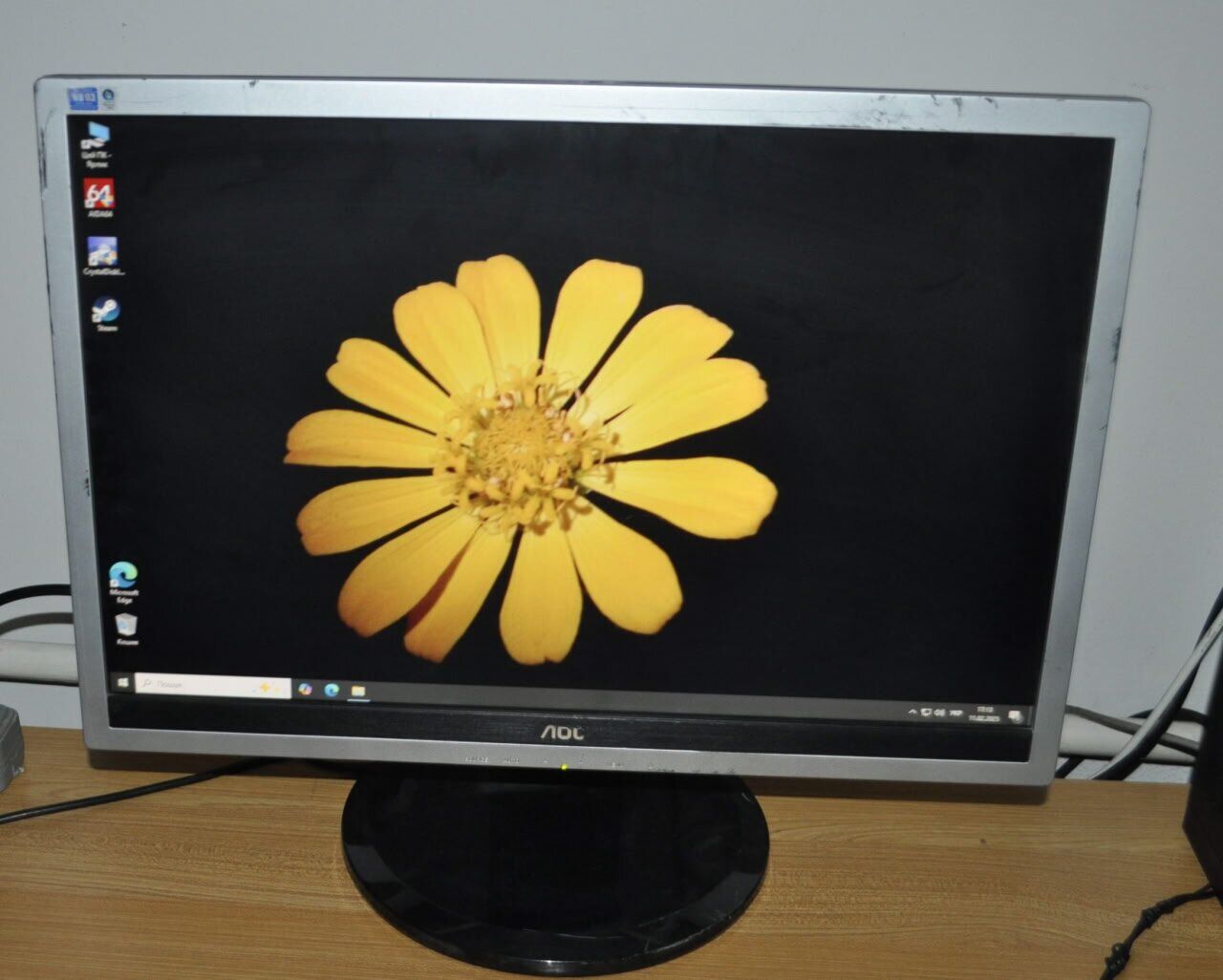 Монітор Б-клас AOC 2219P2 / 22" (1680x1050) TN / VGA, DVI / Вбудовані колонки 2x 1W / VESA 100x100 + Кабелі (VGA або DVI на вибір) та кабель живлення - Зображення 8