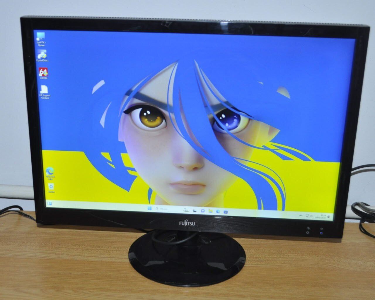 Монітор Б-клас Fujitsu L line SL22W-1 / 22" (1680x1050) TN / VGA, DVI + Кабелі (VGA або DVI на вибір) та блок живлення в комплекті - Зображення 4