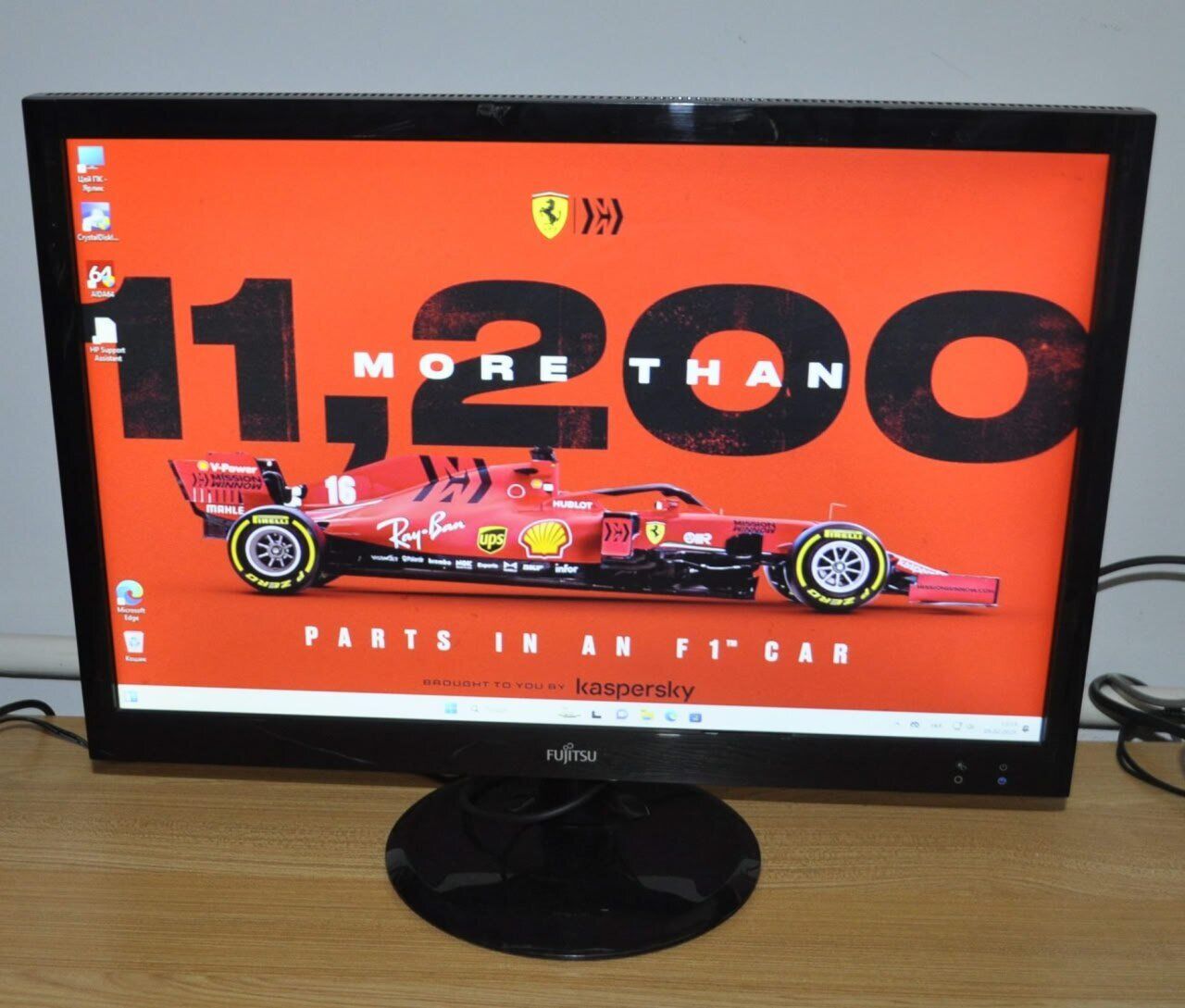 Монітор Б-клас Fujitsu L line SL22W-1 / 22" (1680x1050) TN / VGA, DVI + Кабелі (VGA або DVI на вибір) та блок живлення в комплекті - Зображення 7