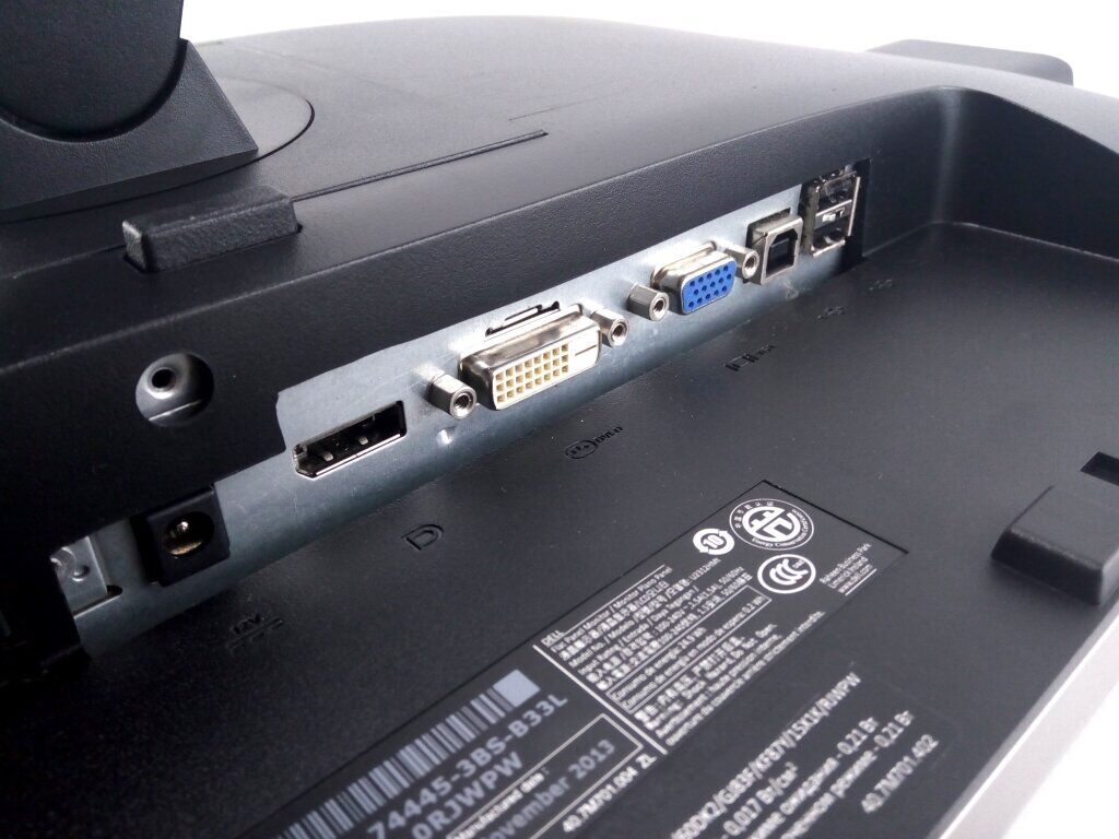 Монітор Dell Professional P2312H / 23" (1920x1080) TN / VGA, DVI, DisplayPort, USB-Hub / VESA 100x100 + Кабель живлення - Зображення 4