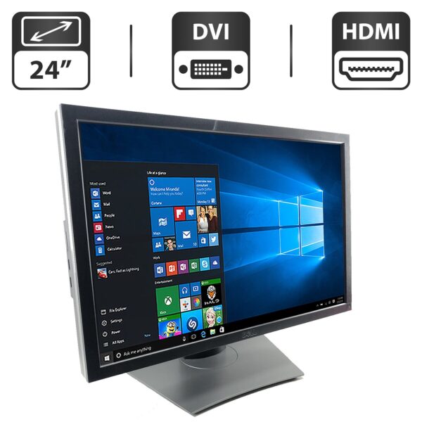 Монітор Dell U2410 / 24" (1920x1200) H-IPS / DVI, HDMI, VGA, Audio + Кабель живлення