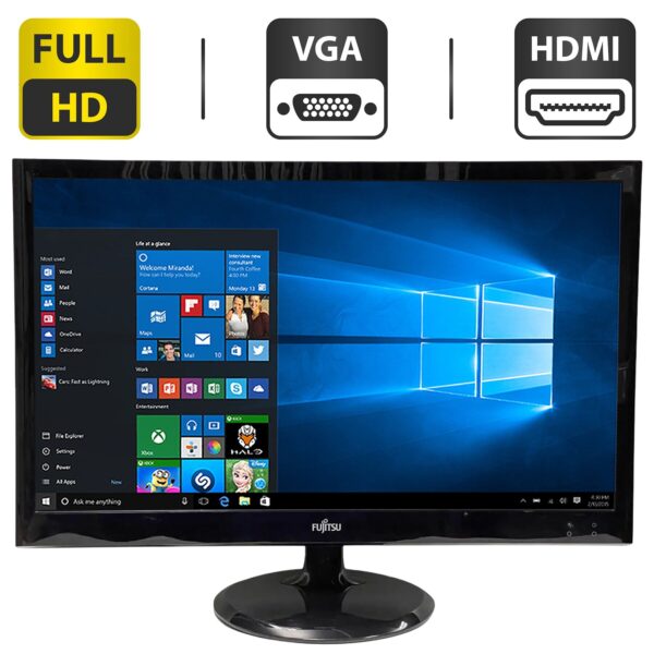 Монітор Fujitsu L line SL23T-1 / 23" (1920x1080) TN / VGA, HDMI / VESA 100x100 + Кабель живлення