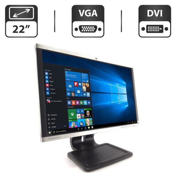 Монітор HP Compaq LA2205wg / 22" (1680x1050) TN / VGA, DVI, USB-Hub + Кабель живлення