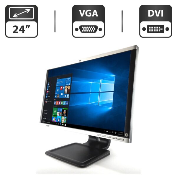 Монітор HP LA2405wg / 24" (1920x1200) TN / VGA, DVI, DP, USB-Hub + Кабель живлення