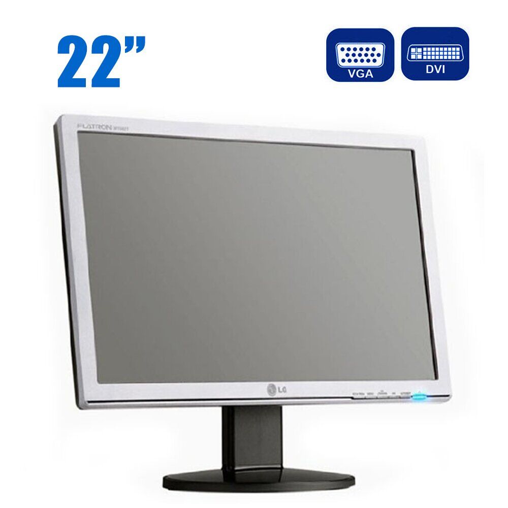 Монітор LG Flatron W2242T / 22" (1680x1050) TN / VGA, DVI / VESA 100x100