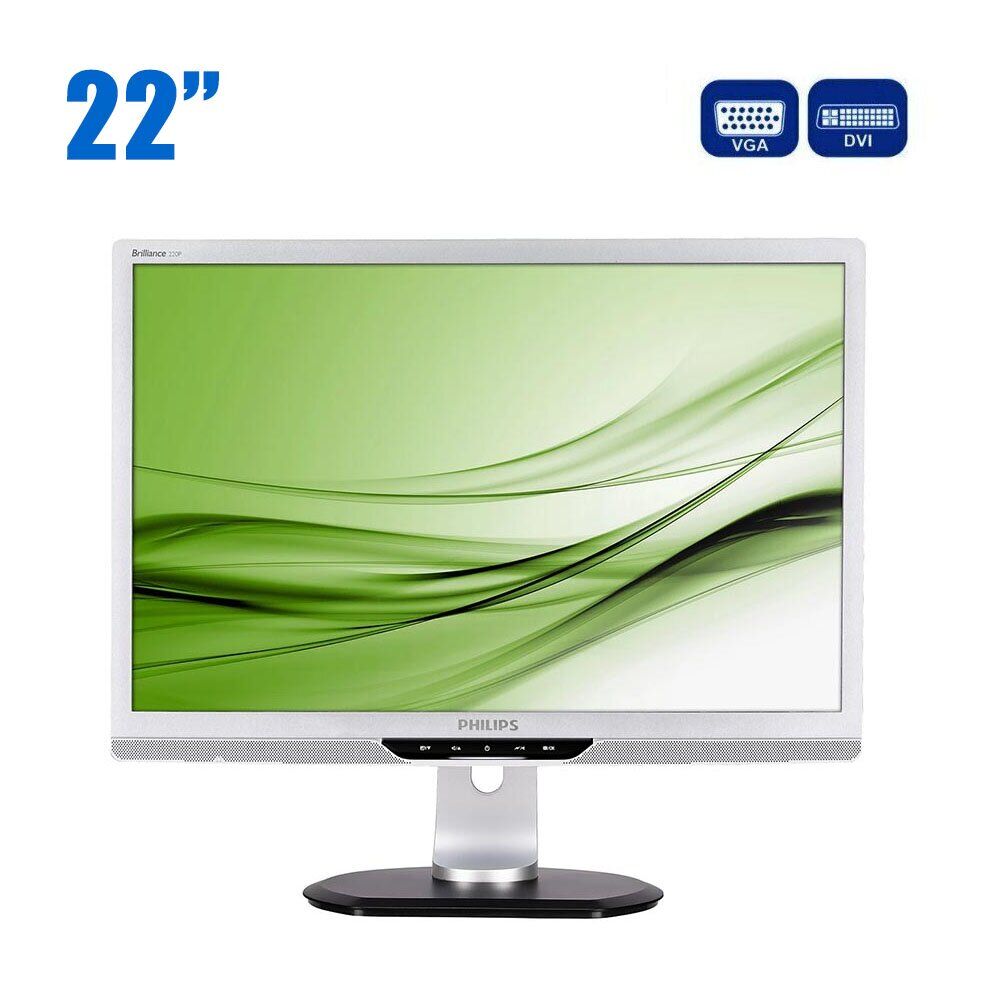 Монітор Philips Brilliance 220P2 / 22" (1680x1050) TN / DVI, VGA / VESA 100x100