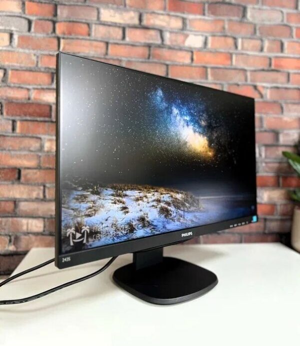 Монітор Philips 243S7EJMB / 24" (1920x1080) IPS / VGA, DisplayPort, HDMI, USB, Audio / VESA 100x100 - Зображення 2