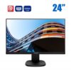 Монітор Philips 243S7EJMB / 24" (1920x1080) IPS / VGA, DisplayPort, HDMI, USB, Audio / VESA 100x100